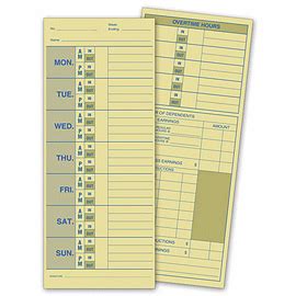 Time Cards Human Resources & Time Management.